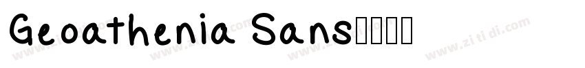Geoathenia Sans字体转换